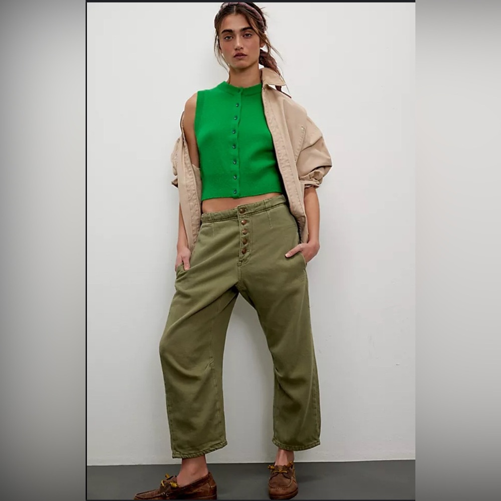 Free People We the Free Osaka Barrel Jeans Size 27 EUC